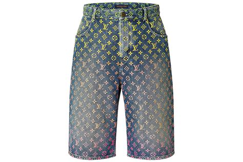 louis vuitton rainbow shorts|Rainbow Monogram Denim Shorts .